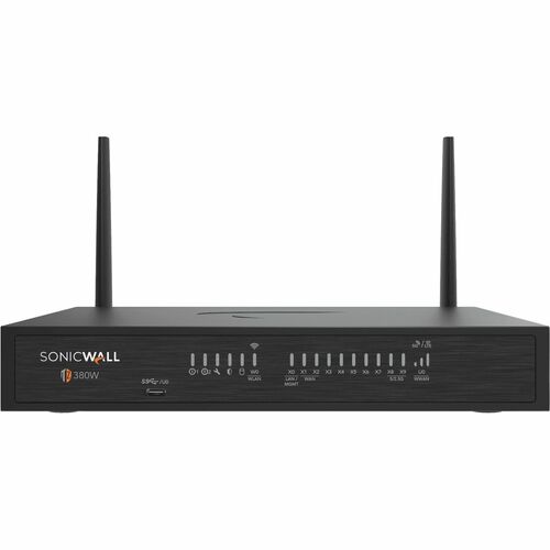 SonicWall TZ380W Network Security/Firewall Appliance - Intrusion Prevention - 8 Port - Gigabit Ethernet, - 5 Gigabit Ether