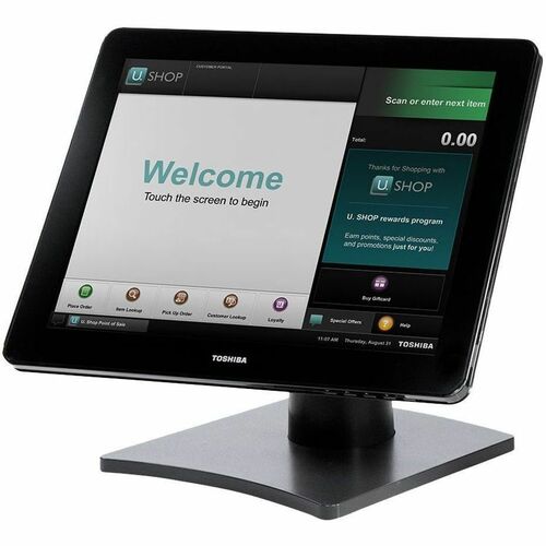Toshiba 6150-P16 16" Class LED Touchscreen Monitor - 16:9 - 25 ms - 39.6 cm (15.6") Viewable - Projected Capacitive - 10 P