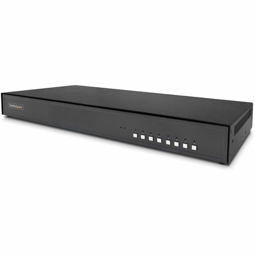 StarTech Secure 8-Port KVM Switch, DisplayPort, 4K 60Hz, NIAP 4.0 Desktop KVM, Metal Housing, Made in the USA - Securely c