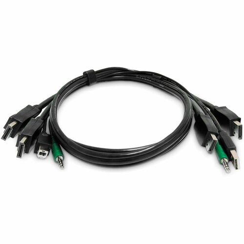 StarTech.com 1.83 m KVM Cable - 1 - TAA Compliant - Cable for KVM Switch, Workstation - First End: 2 x Displayport Digital
