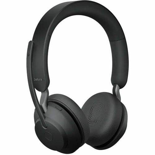 Jabra Evolve2 65 Headset - Stereo - Wireless - Bluetooth - 98.4 ft - On-ear, Over-the-head - Binaural - Circumaural - Nois