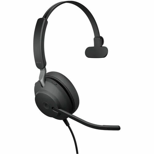 Jabra Evolve2 40 SE Headset - Microsoft Teams Certification - Mono - USB Type A, USB Type C - Wired - 20 Hz to 20 kHz - Ov