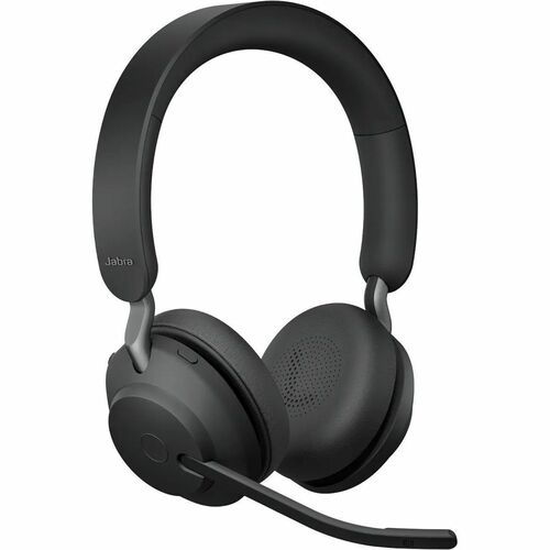 Jabra Evolve2 65 Headset - Microsoft Teams Certification - Stereo - Wireless - Bluetooth - 98.4 ft - 20 Hz to 20 kHz - Ove