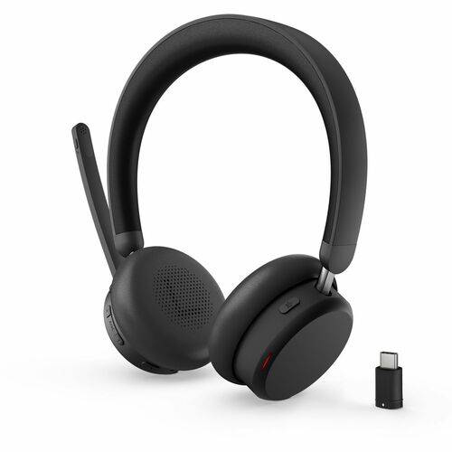 Cuffie Lenovo 6550 Wireless Over-the-head Stereo - Nero - Microsoft Teams Certification - Binaural - Circumaurale - 3000 c