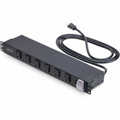StarTech.com 12-Outlet Rackmount PDU, 1U Server Power Strip, Wide-Spaced Right-Angle Ports, Mounted Power Distribution Uni