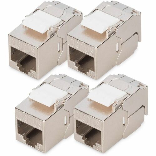 Digitus Network Connector - 4 Piece - 1 × RJ-45 Network - Female - Shielding