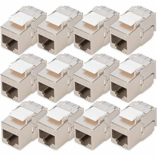 Digitus Network Connector - 12 Piece - 1x RJ-45 Keystone - Female - Shielding