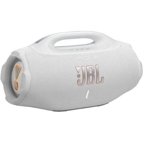 JBL Boombox 4 Portable Bluetooth Speaker System - 210 W RMS - White - 37 Hz to 20 kHz - Battery Rechargeable - 1
