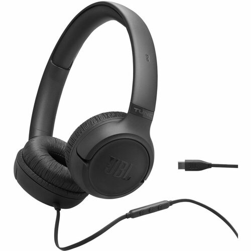 JBL Tune 530C Wired On-Ear Headphones - Stereo - USB Type C - Wired - 30 Ohm - 20 Hz to 40 kHz - On-ear, Over-the-head - B