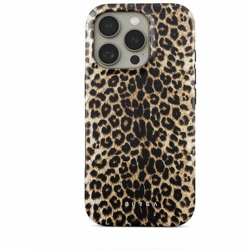 BURGA Case for Apple iPhone 16 Pro Smartphone - Leopard, Cheetah, Player - Fade Resistant, Scratch Resistant, Shock Absorb