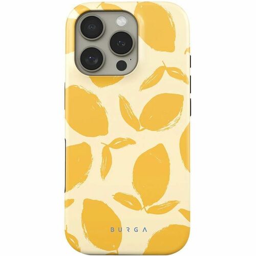 BURGA Case for Apple iPhone 16 Pro Smartphone - Lemon Tart, Lemon - Fade Resistant, Scratch Resistant, Shock Absorbing, Dr
