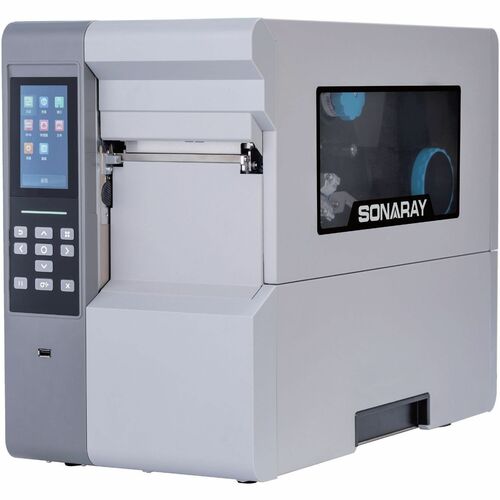 Sonaray SL-6640P 工业, 制造 热转印打印机 - 单色 - 标签打印 - USB - USB 主设备 - 串行 - 平行 - 蓝牙 - RFID - 配有 切割器 - 10.9 cm (4.3") LCD 显示屏 - 复卷机 -