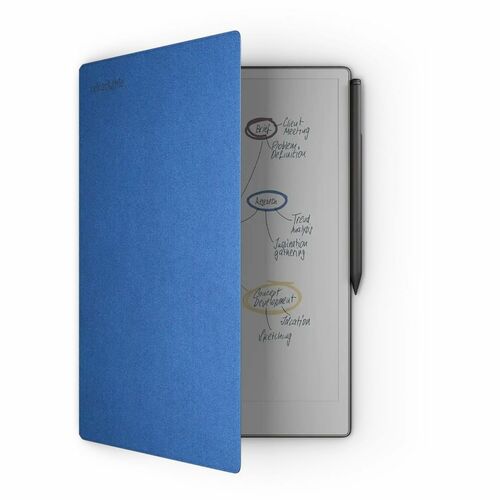 reMarkable Carrying Case (Folio) for 30 cm (11.8") Digital Notepad - Cobalt - Mosaic Weave, Polyester Body - Textured