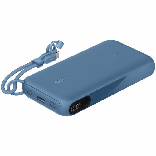 Belkin BoostCharge Stromspeicher - Blau - für Smartphone, iPhone, iPad, AirPod, USB Typ C Gerät, Nintendo Switch, iPad min