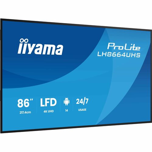 iiyama ProLite LH8664UHS-B3AG 2174,24 mm LCD Digital-Signage-Display - 24 Stunden/7 Tage Betrieb - IPS-Technologie (In-Pla