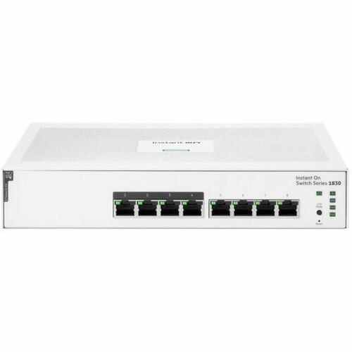 Aruba Instant On 1830 8 Ports Manageable Ethernet Switch - Gigabit Ethernet - 10/100/1000Base-T - 2 Layer Supported - 86.0