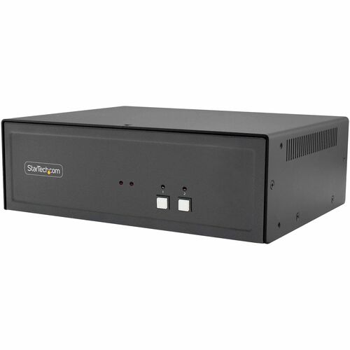 StarTech.com Analog KVM Switchbox - TAA Compliant - 2 Computer(s) - 4K - 3840 x 2160 - 7 x USB - USB 2.0 - 3 x DisplayPort