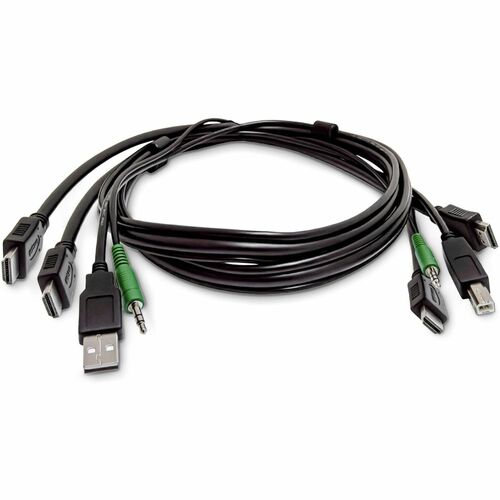 StarTech.com 1.83 m KVM Cable - TAA Compliant - Cable for KVM Switch, Workstation - First End: 2 x HDMI Digital Audio/Vide