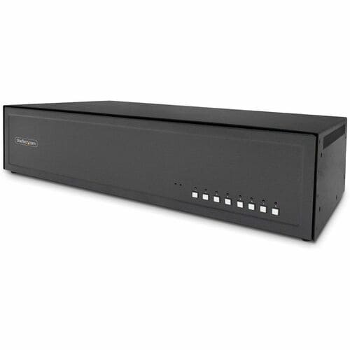 StarTech Secure 8-Port Dual-Monitor KVM Switch, DisplayPort, 4K 60Hz, NIAP 4.0 Desktop KVM, Metal Housing, Made in the USA