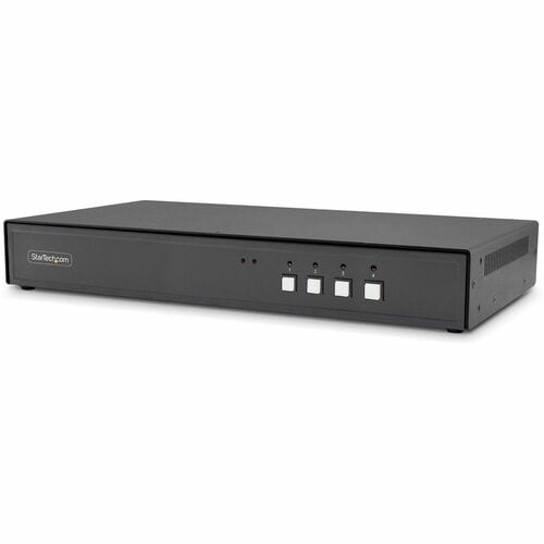 StarTech Secure 4-Port Dual-Monitor KVM Switch, 1x DP In to 2x HDMI Out, 4K 60Hz, NIAP 4.0, CAC, Metal Housing, Made in th