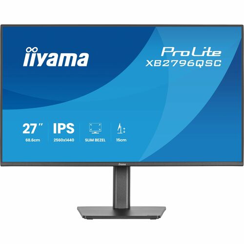 iiyama ProLite XB2796QSC-B1. Display diagonal: 68.6 cm (27"), Display resolution: 2560 x 1440 pixels, HD type: Quad HD, Di
