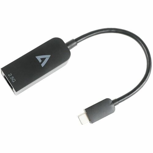 V7 V7UCRJ25G-BLK RJ-45/USB-C Network/Data Transfer Cable - Cable for Computer, Network Device - First End: 1 x USB Type C 