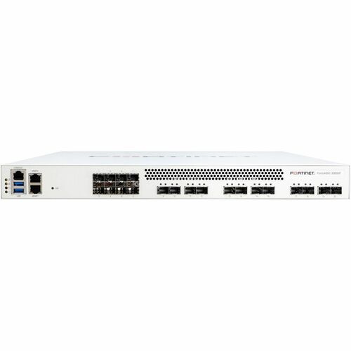 FortiADC 2200F-DC Application Delivery Controller - 12 x 10GE SFP+ ports, 8 x GE SFP ports, 2 x GE RJ45 management port, 1