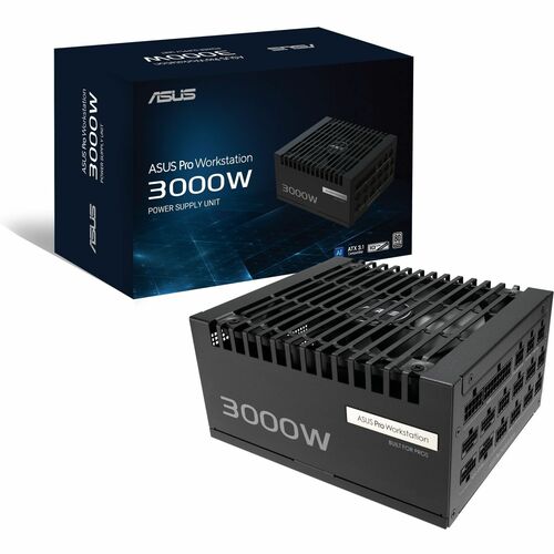 ASUS Pro WS 3000W Platinum PSU delivers exceptional voltage stability and advanced power delivery for professionals suppor