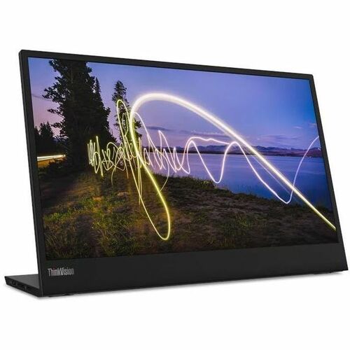 Lenovo ThinkVision M15 16" Class Full HD LED Monitor - 16:9 - Raven Black - 15.6" Viewable - In-plane Switching (IPS) Tech