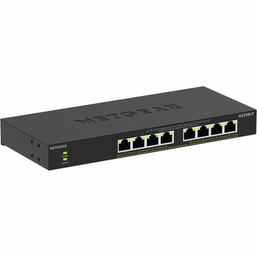 Netgear Business 300 GS308LP 8 Ports Ethernet Switch - Gigabit Ethernet - 10/100/1000Base-T - 2 Layer Supported - 67.50 W 