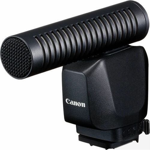 Canon DM-E1D Wired/Wireless Microphone for Video, Vlog, Camera - Black - Stereo - Directional - Mini-phone