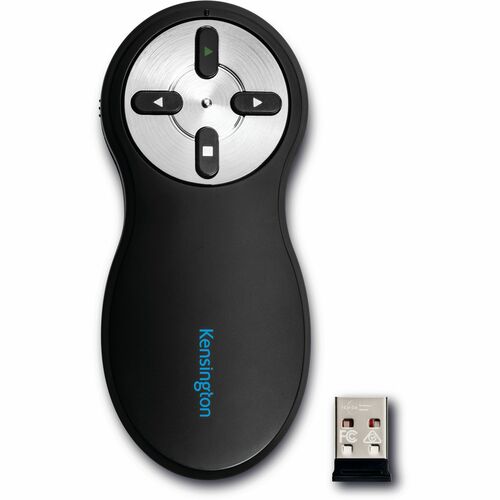 ACCO Presentation Pointer - Radio Frequency - USB Type A - 4 Button(s) - Black - Wireless - 20 m - 2.40 GHz - 2 x AAA Batt