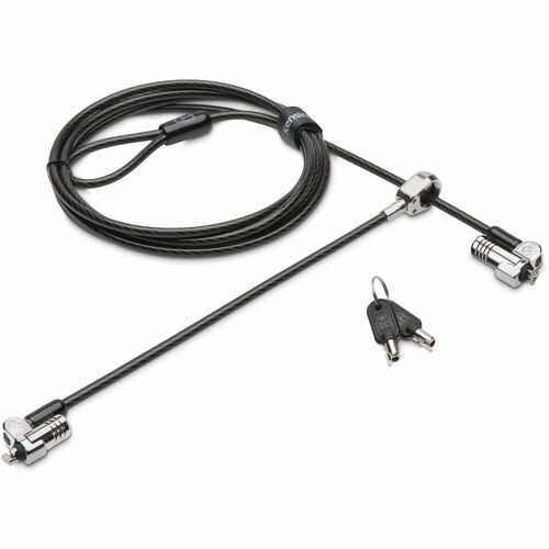 Kensington NanoSaver Cable Lock For Notebook - 1.80 m Cable - Patented T-bar/Master Keyed Lock - For Notebook