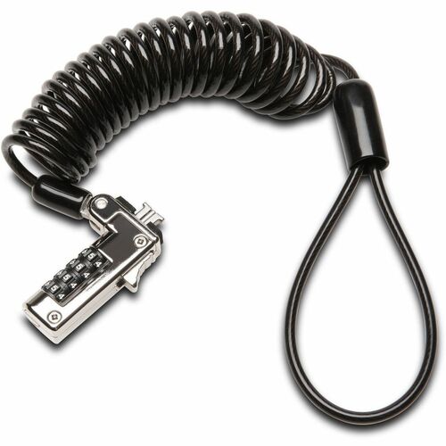 ACCO Slim Cable Lock For Notebook - 1.80 m Cable - Resettable - 4-wheel - Combination Lock - Carbon Steel - For Notebook -