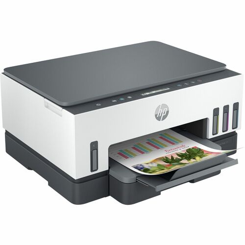 HP 720 Wired & Wireless Smart Tank Inkjet Multifunction Printer - Colour - Copier/Printer/Scanner - 23 ppm Mono/22 ppm Col