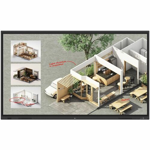 LG CreateBoard 86TR3DQ 2184.40 mm 4K UHD LCD Collaboration Display - ARM Cortex A73 + A53 - 8 GB - Touchscreen - 16:9 Aspe