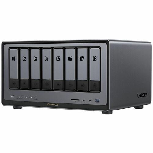 Ugreen NASync DXP8800 Plus 18 x Total Bays NAS Storage System - Intel Core i5 i5-1235U Deca-core (10 Core) 900 MHz - 8 GB 