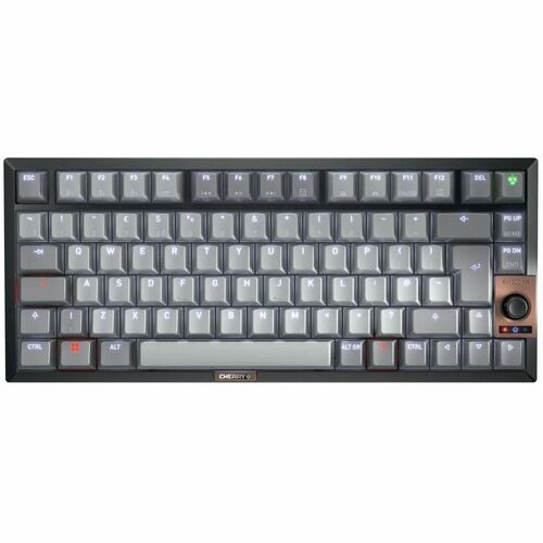 CHERRY G80-3960 Keyboard - Compact - Wired/Wireless Connectivity - USB Type C Interface - LED - English (UK) - Black - MX2