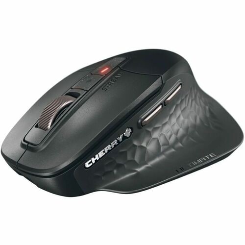 CHERRY STREAM JD-857M Rugged Mouse - Bluetooth/Radio Frequency - USB Type A - 7 Button(s) - Black - Cable/Wireless - 2.40 