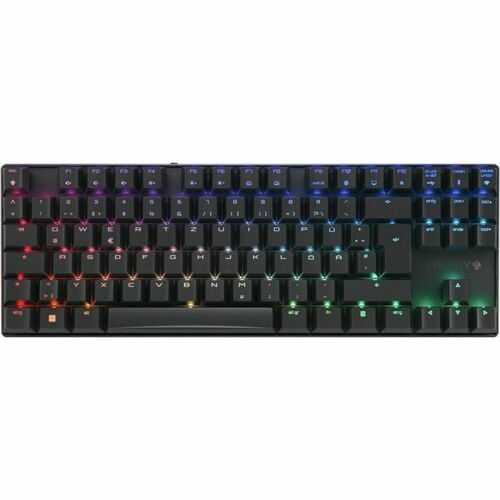 CHERRY MX 8.2 TKL Gaming Keyboard - Tenkeyless - Wired/Wireless Connectivity - USB Type A Interface - RGB LED - French - A