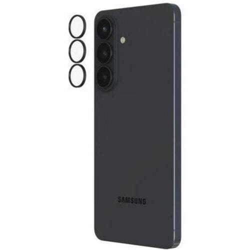 invisibleSHIELD Hoops Camera Lens Protector - Black - Tempered Glass - 3 / Pack
