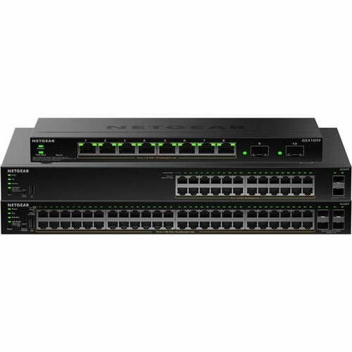 Netgear GS324TPv2 Ethernet Switch - 24 Ports - Manageable - Gigabit Ethernet - 10/100/1000Base-T, 1000Base-X - 3 Layer Sup