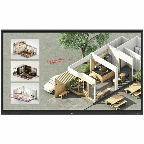 LG CreateBoard 86TR3DQ-B 2184.40 mm 4K UHD LCD Collaboration Display - ARM Cortex A73 + A53 - 8 GB - Touchscreen - 16:9 As