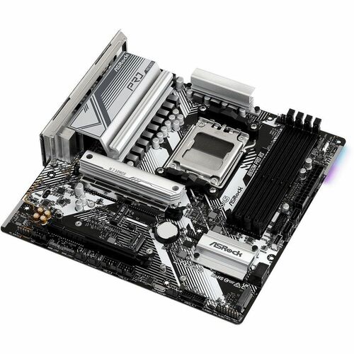 ASRock B650M Pro RS Gaming-Desktop-Motherboard - AMD B650 Chipsatz - Buchse AM5 - Micro ATX - Ryzen 7, Ryzen 9 Unterstützt