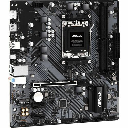 ASRock A620M-HDV/M.2 Desktop-Mainboard - AMD A620 Chipsatz - Buchse AM5 - Micro ATX - Ryzen 7 Unterstützter Prozessor - 96