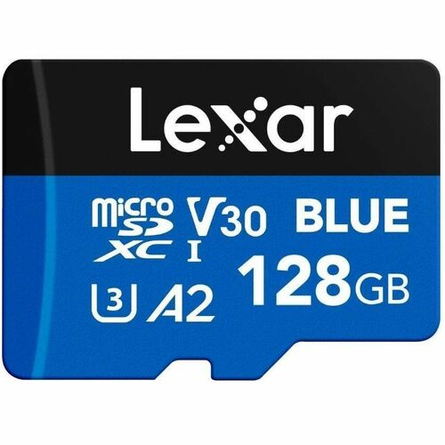 Lexar BLUE PLUS 128 GB Class 10/UHS-I (U3) V30 microSDXC - 170 MB/s Read - 10 Year Warranty
