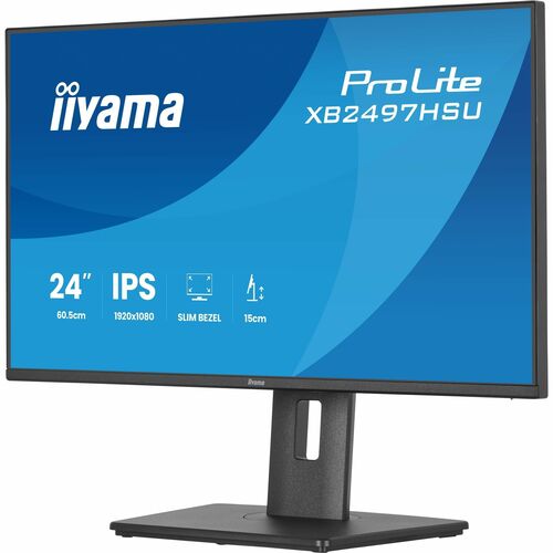 iiyama ProLite XB2497HSU-B1 24" Class Full HD LED Monitor - 16:9 - Matte Black - 60.5 cm (23.8") Viewable - In-plane Switc