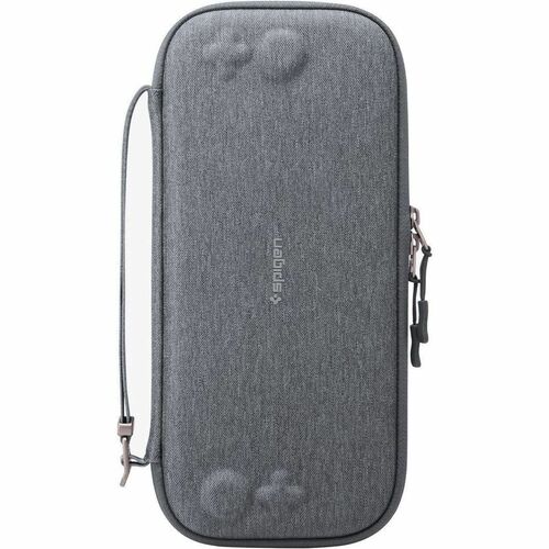 Spigen Klasden Carrying Case (Pouch) Nintendo Gaming Console - Charcoal Grey - Drop Resistant, Scuff Resistant - Fabric, E