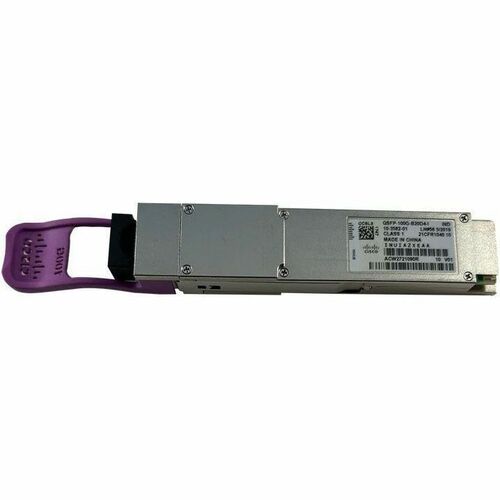 Cisco QSFP - 1 x LC 100GBase-X Network - For Data Networking, Optical Network - Optical Fiber - 1296 nm Wavelength - Singl