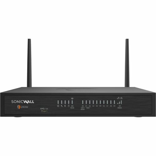 SonicWall TZ280W SECURE UPGRADE PLUS ADVANCED EDITION 2YR - Wired/Wireless - Intrusion Prevention - 8 Port - Gigabit Ether